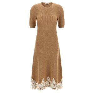Alberta Ferretti Women Lace Hem Dress
